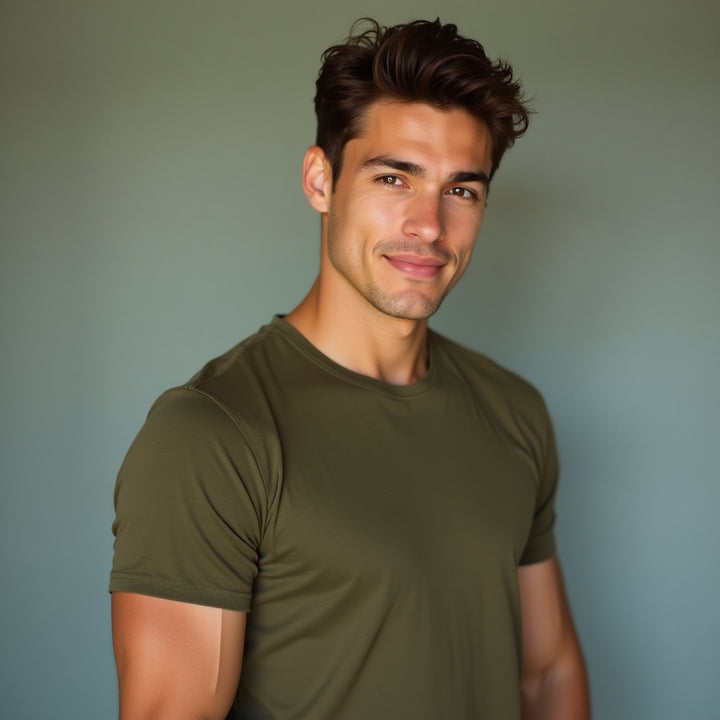 T-Shirt - Olive Green  (Men)