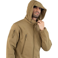 Thumbnail for Tactical Softshell Police Jacket - Khaki