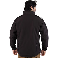 Thumbnail for Tactical Softshell Military Jacket with Shoulder Flaps - Black