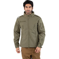 Thumbnail for Tactical Softshell Military Jacket with Shoulder Flaps - Olive Green