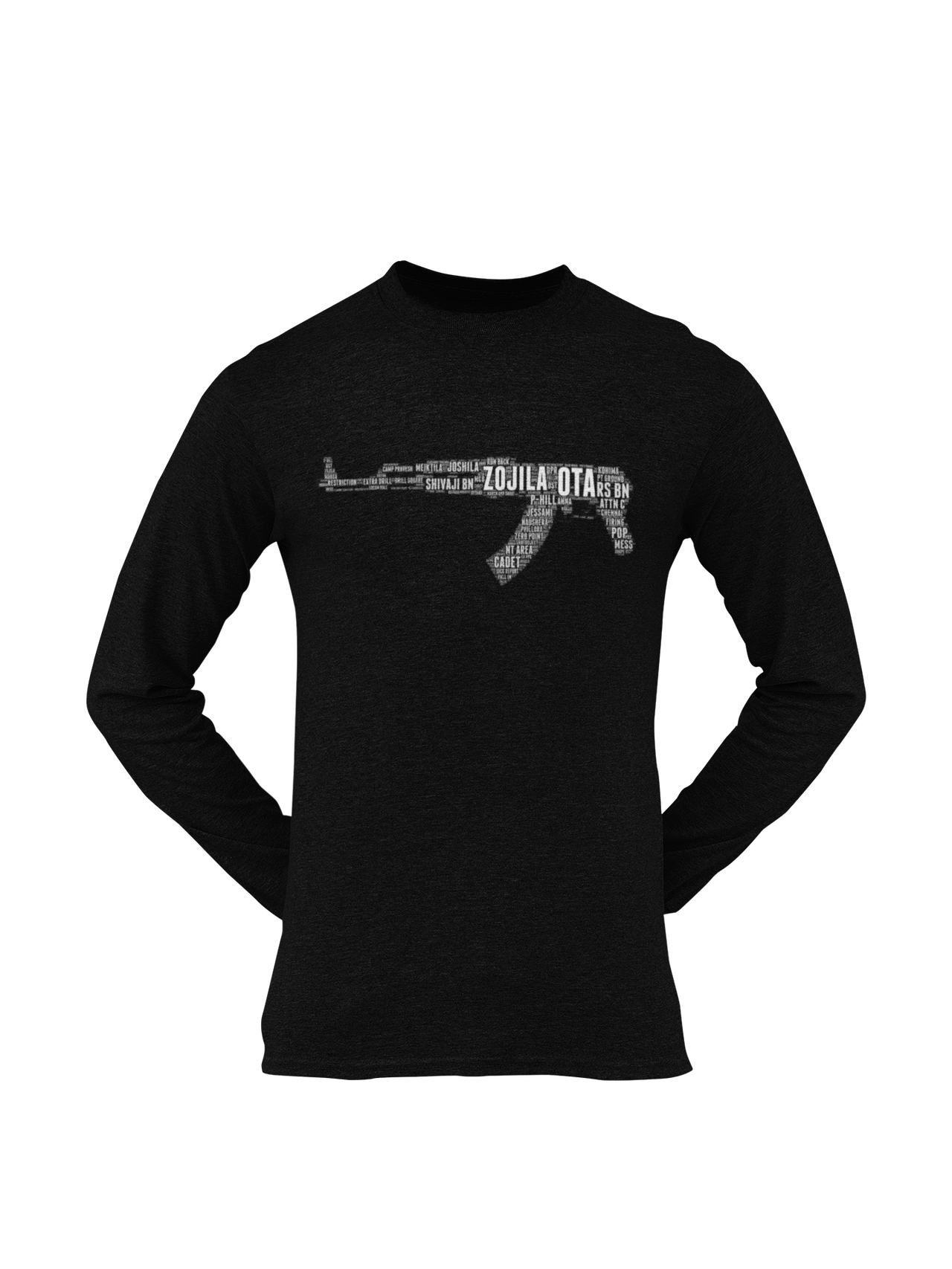 OTA T-shirt - Word Cloud Zojila - AK-47 Folding Stock (Men)