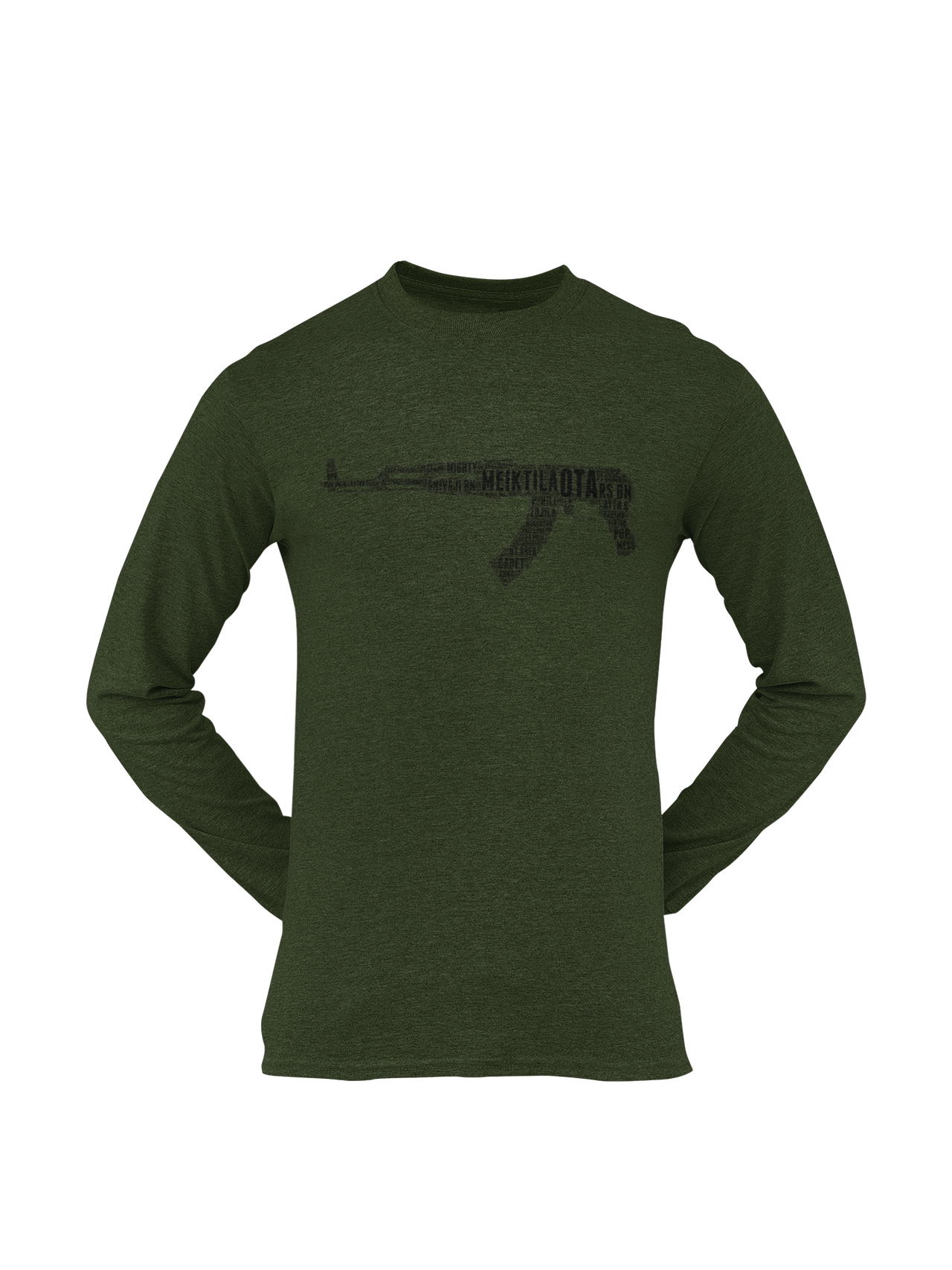 OTA T-shirt - Word Cloud Meiktila - AK-47 Folding Stock (Men)