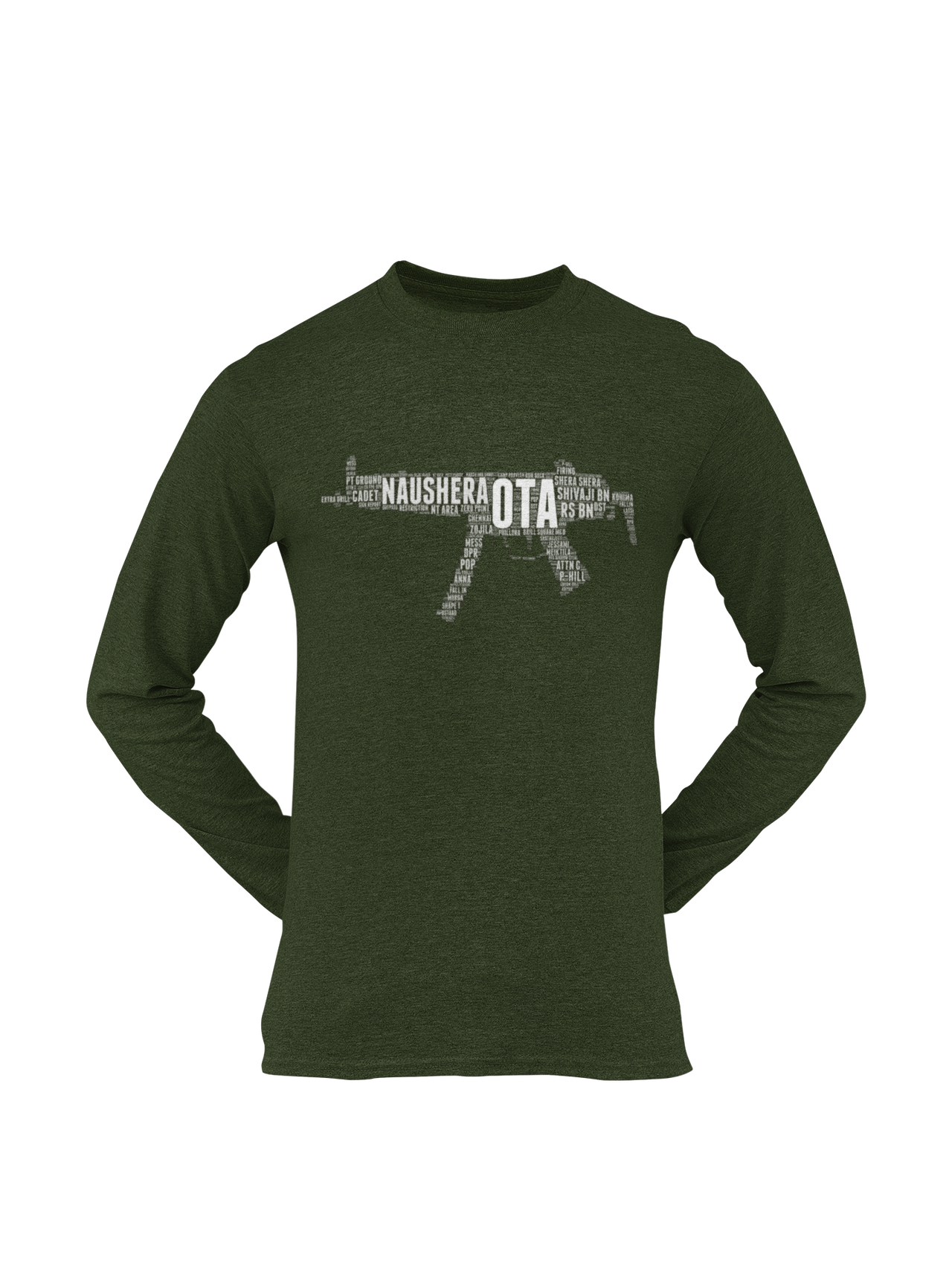 OTA T-shirt - Word Cloud Naushera - MP5 (Men)
