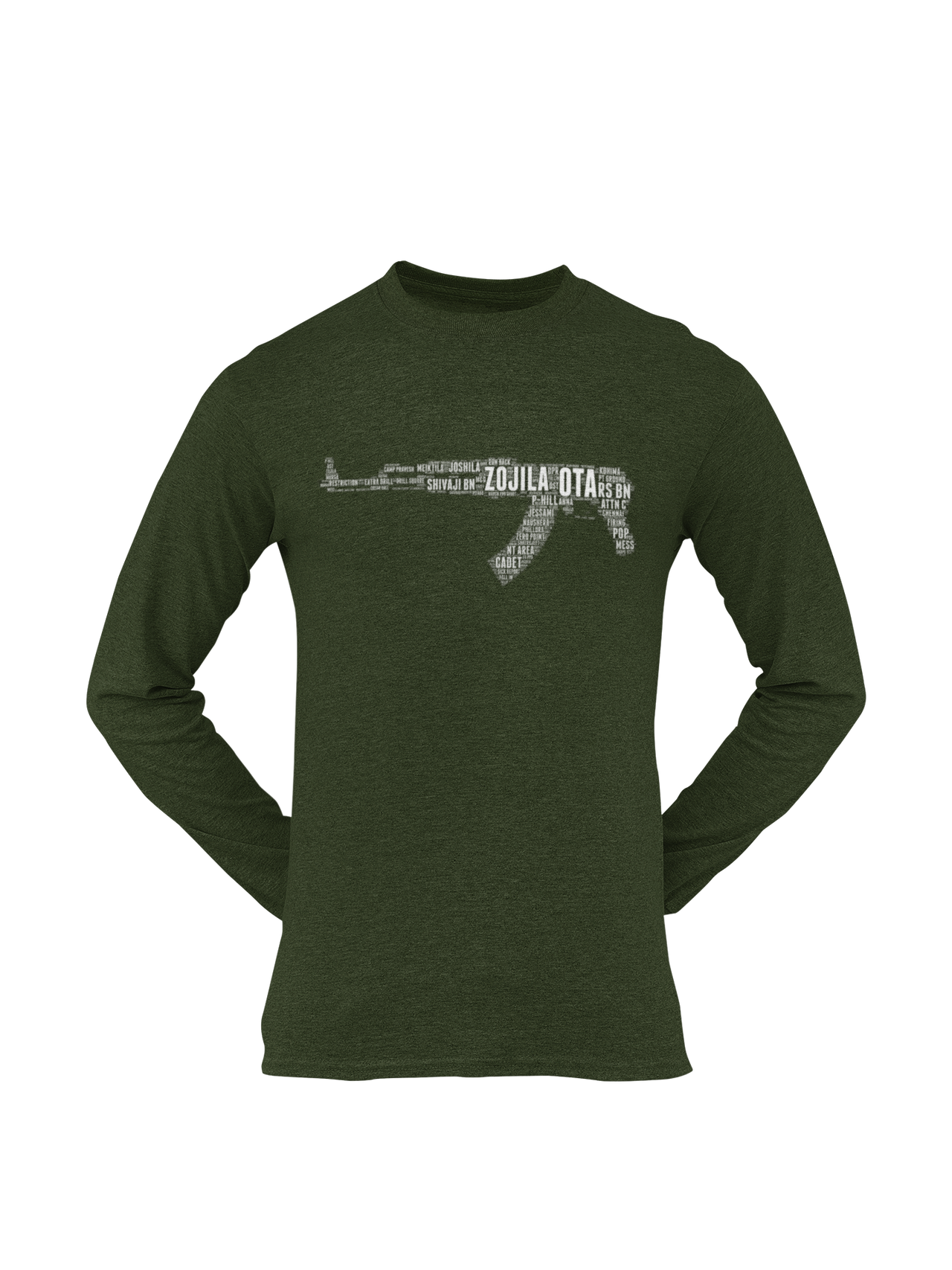 OTA T-shirt - Word Cloud Zojila - AK-47 Folding Stock (Men)