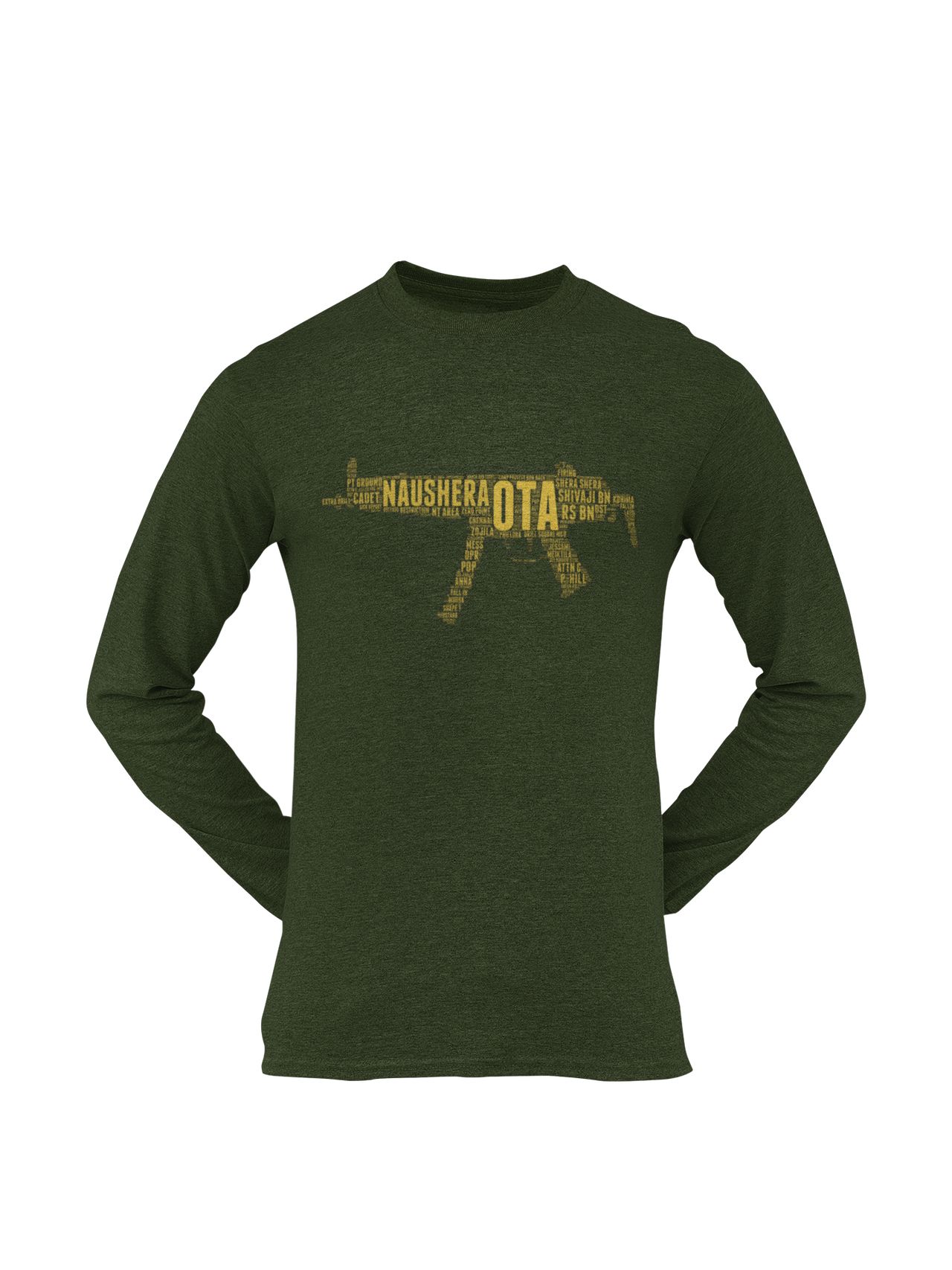 OTA T-shirt - Word Cloud Naushera - MP5 (Men)