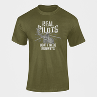 Thumbnail for Army T-shirt - Real Pilots Don't Need Runways (Men)