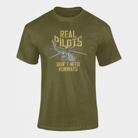 Thumbnail for Army T-shirt - Real Pilots Don't Need Runways (Men)