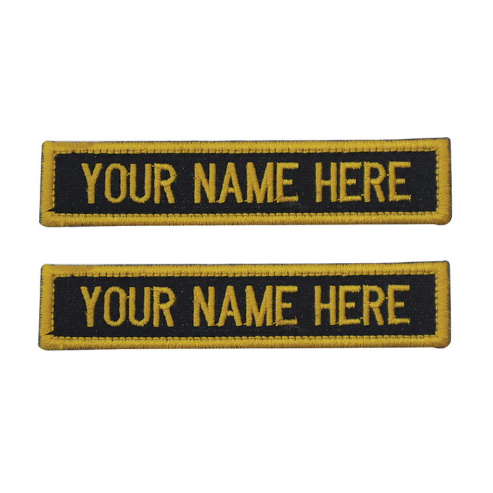 Embroidered Army Name Tab for Combat Dress (Dress No 7) - Set of 2