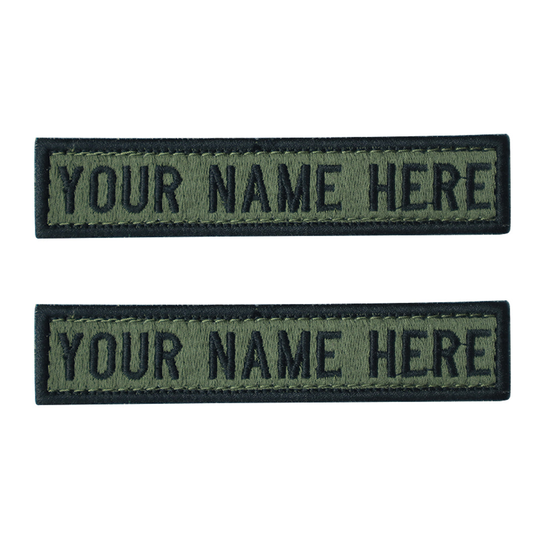 New Embroidered Army Name Tab for Combat Dress (Dress No 7) - Set of 2