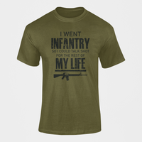 Thumbnail for Military T-shirt - I Went Infantry... (Men)