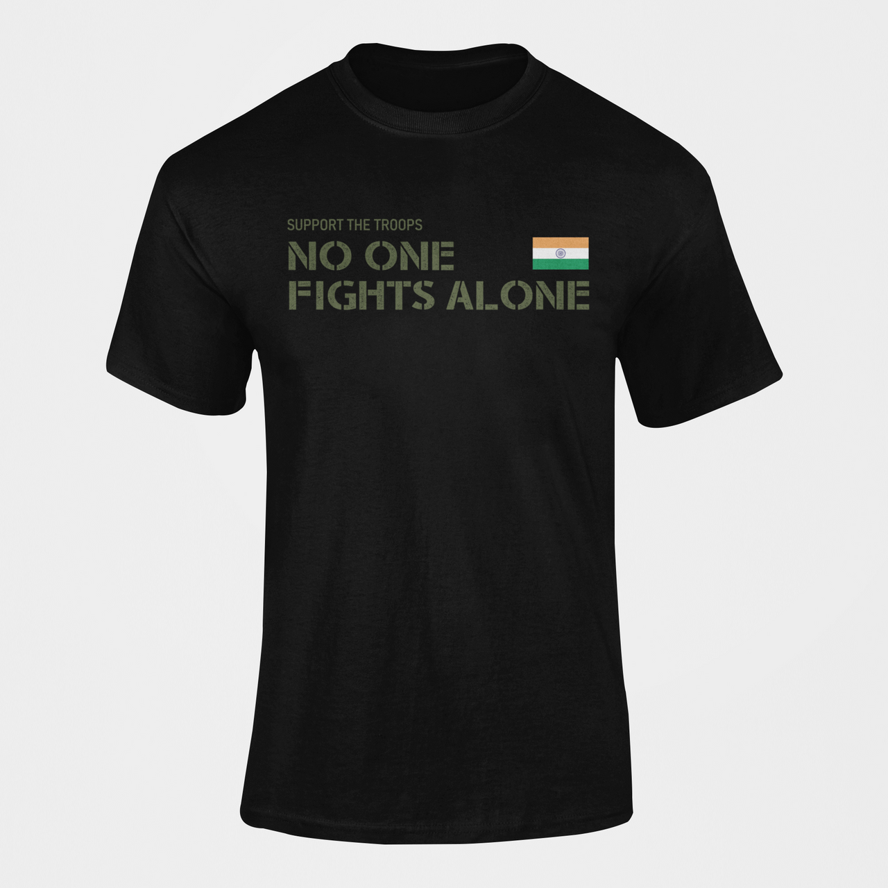 Military T-shirt - No One Fights Alone (Men)