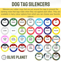 Thumbnail for Set Of 2 Personalised Dog Tags - Black