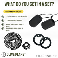 Thumbnail for Set Of 2 Personalised Dog Tags - Black