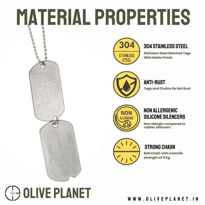 Set Of 2 Personalised Dog Tags - Notched