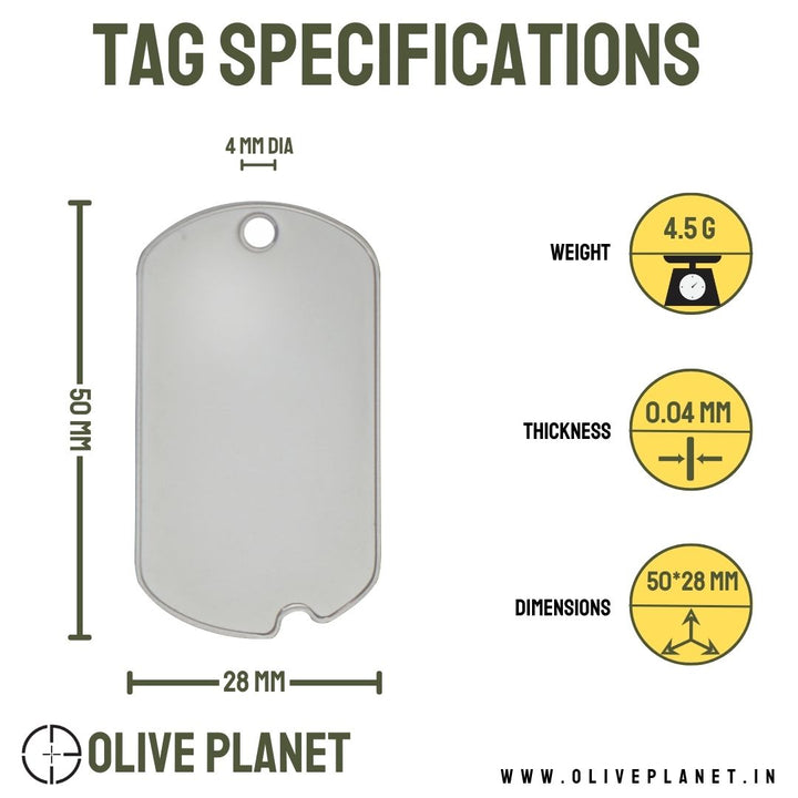 Set Of 2 Personalised Dog Tags - Notched