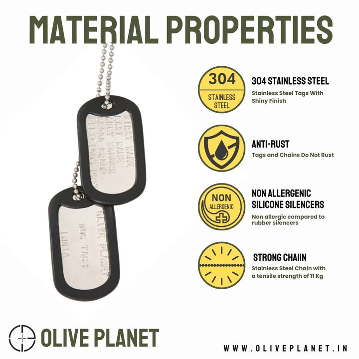 Set Of 2 Personalised Dog Tags - Shiny