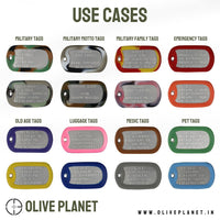 Thumbnail for Set Of 2 Personalised Dog Tags - Black