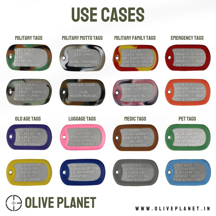 Set Of 2 Personalised Dog Tags - Brass