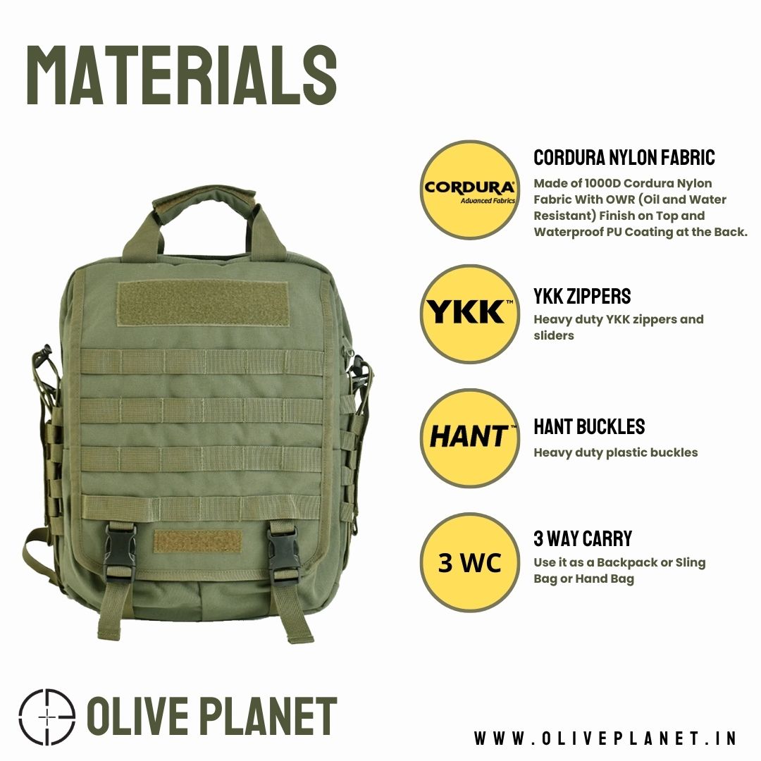 Military Laptop Backpack - 14 Inches