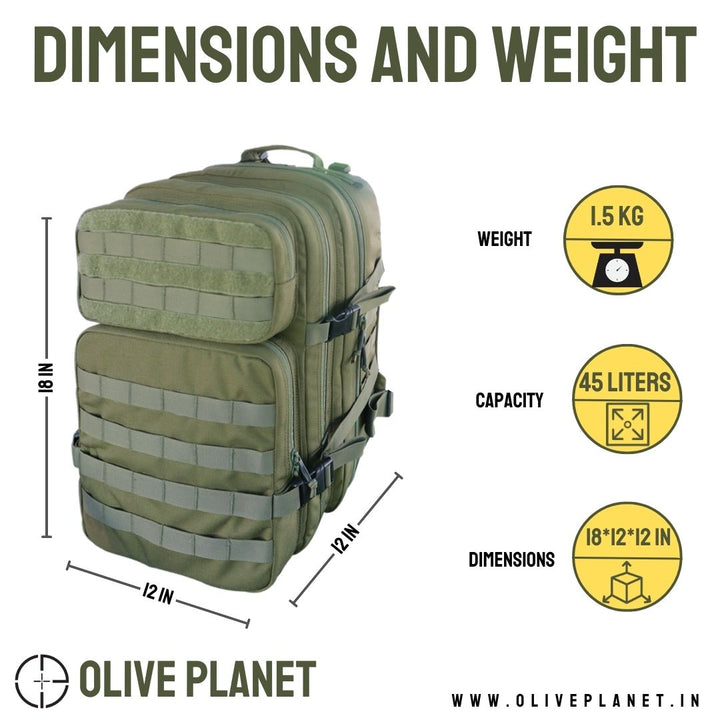 Tactical Backpack - 45 Litres