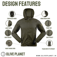 Thumbnail for Tactical Windcheater - Olive Green
