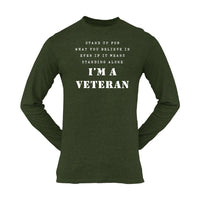 Thumbnail for Military T-shirt - Stand Up For What You Believe In..... (Men)