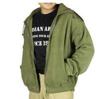 Thumbnail for Cold Weather Army Fleece Jacket - Olive Green