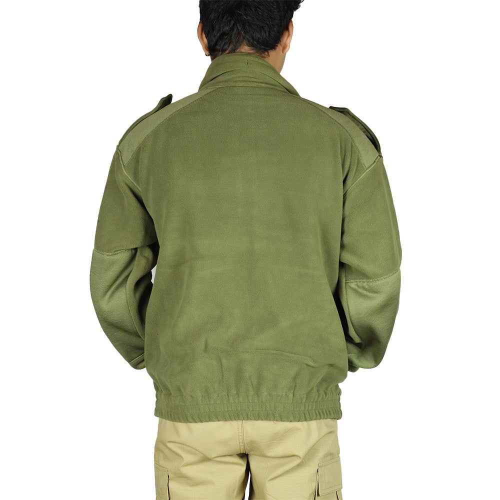 Cold Weather Army Fleece Jacket - Olive Green