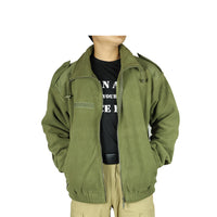 Thumbnail for Cold Weather Army Fleece Jacket - Olive Green