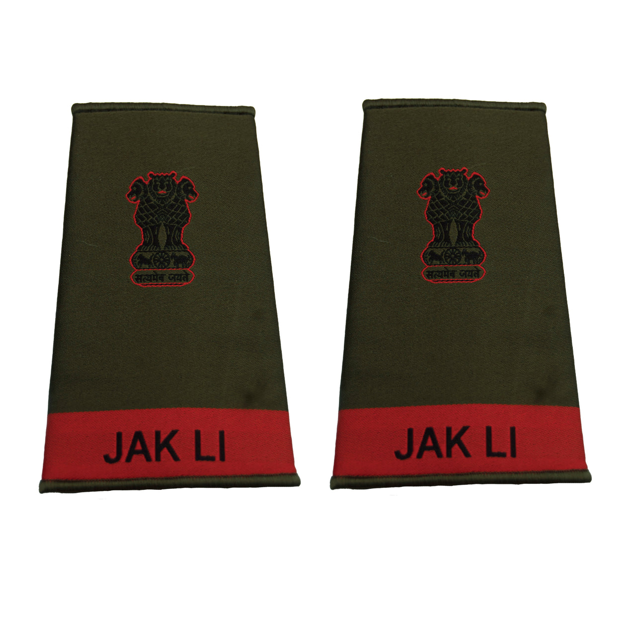 Indian Army Rank Epaulettes - Jammu and Kashmir Light Infantry