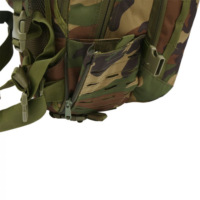 Laser Cut Molle Small Backpack (Woodland camo)