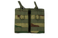 Thumbnail for MOLLE Double Magazine Pouch - Open Top - Camo