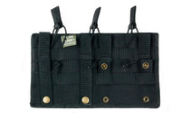 Thumbnail for MOLLE Triple Magazine Pouch - Open Top - Black