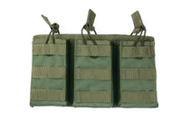 Thumbnail for MOLLE Triple Magazine Pouch - Open Top - Olive Green