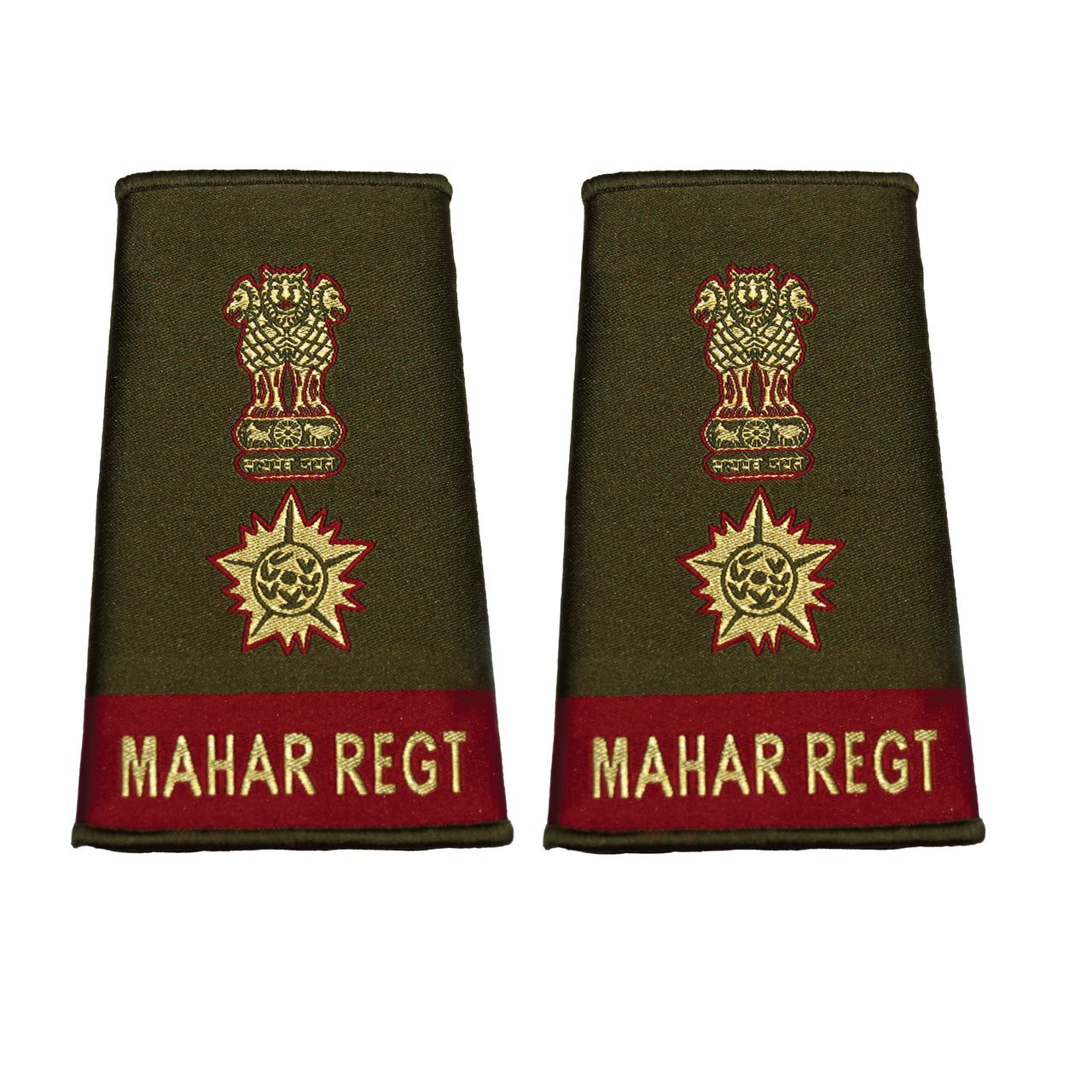 Indian Army Rank Epaulettes - Mahar Regiment
