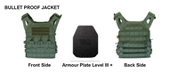 Thumbnail for Tactical Bullet Proof Plate Carrier Vest (for Shooter's Cut Plates) - Olive Green