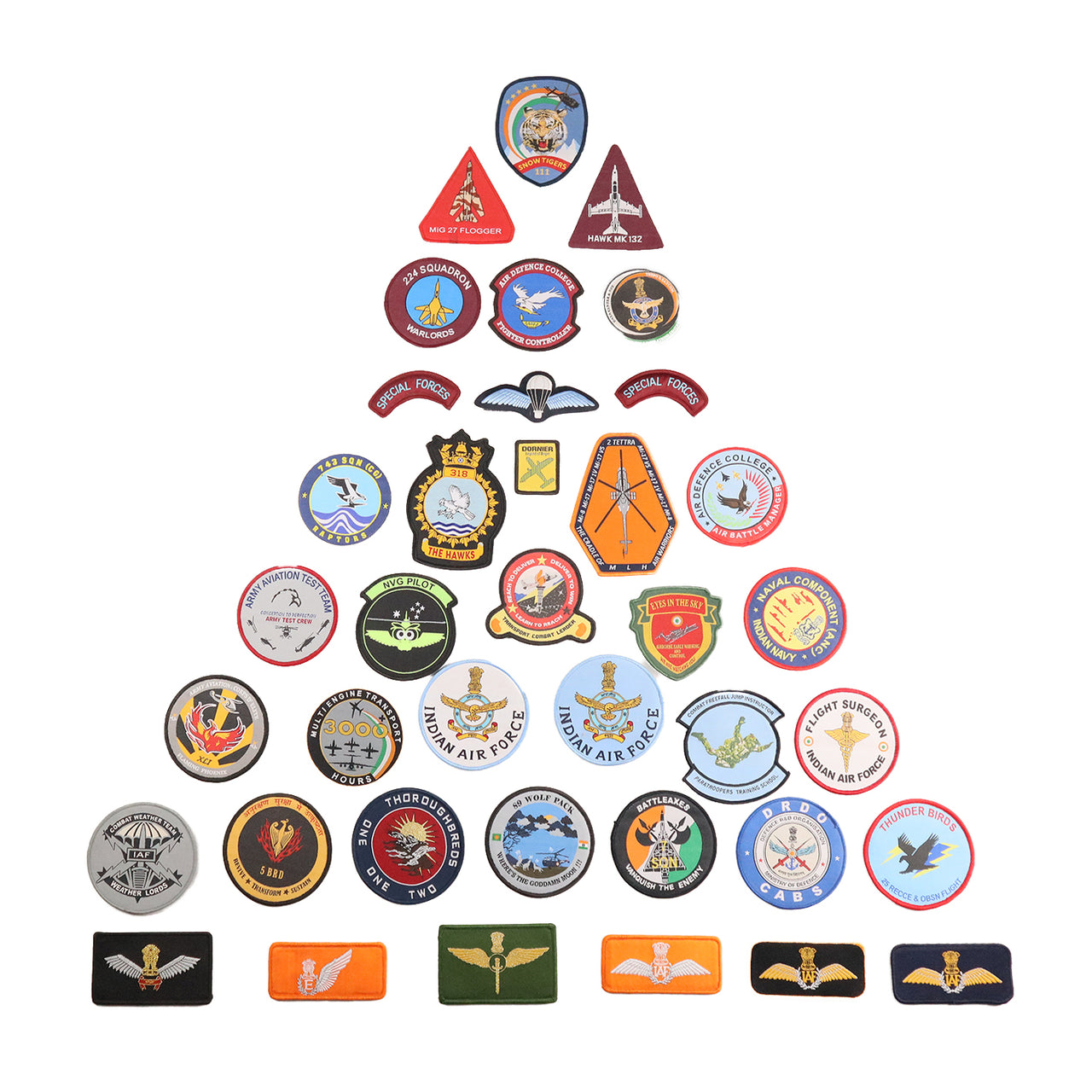 Assorted Woven Patches I - Indian Air Force