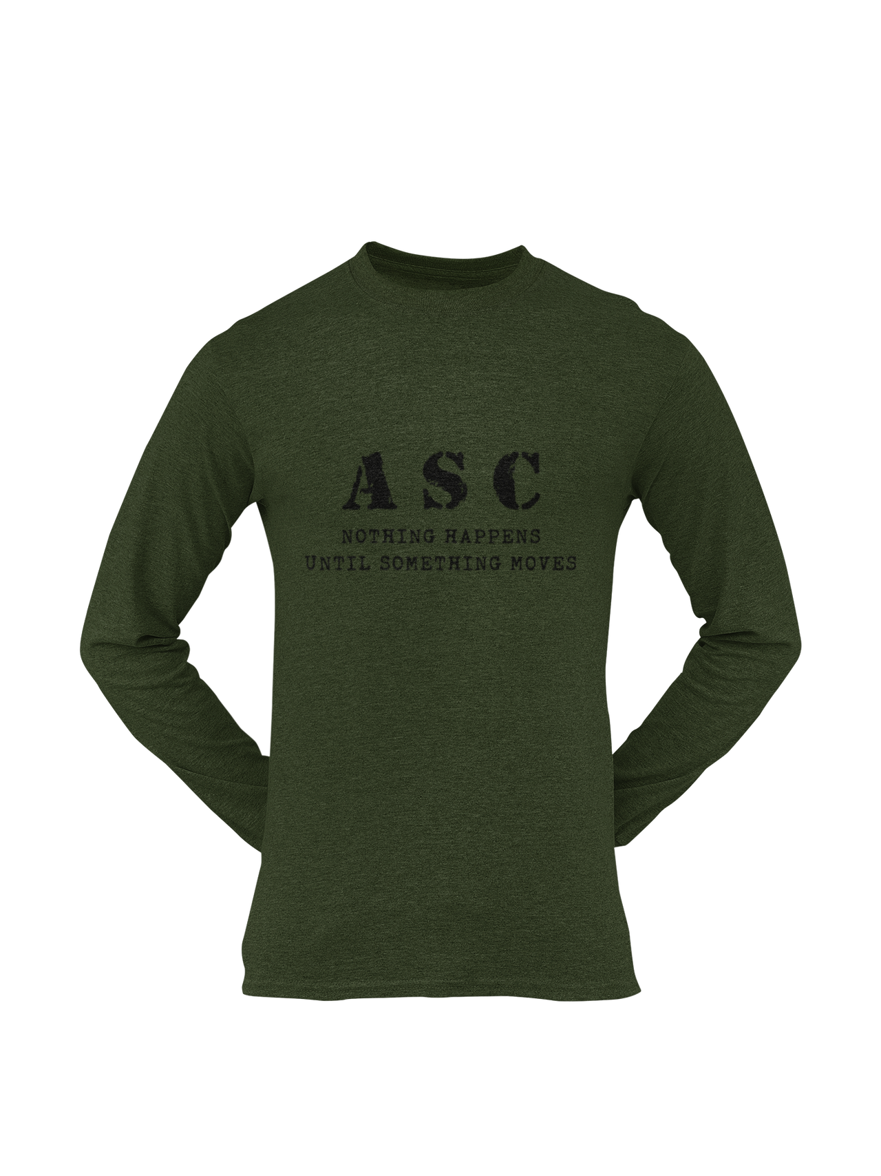 ASC T-shirt - ASC, Nothing Happens Until Something Moves (Men)