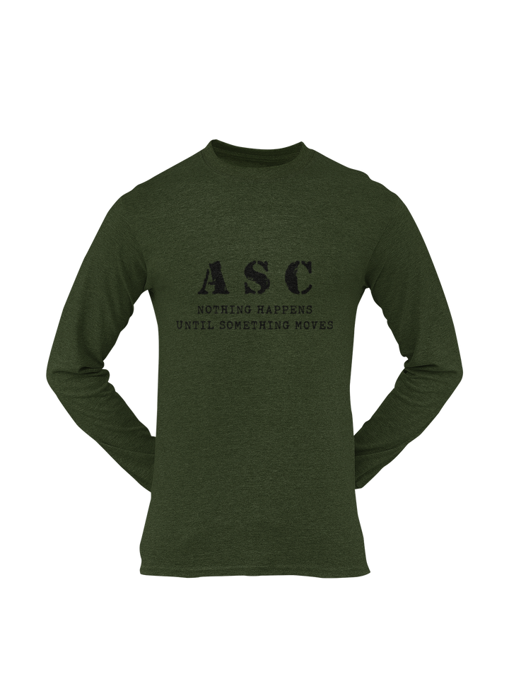 ASC T-shirt - ASC, Nothing Happens Until Something Moves (Men)