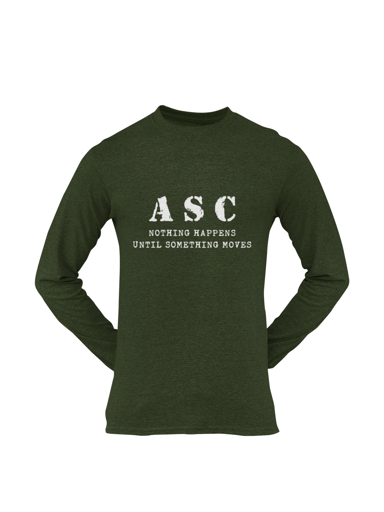 ASC T-shirt - ASC, Nothing Happens Until Something Moves (Men)