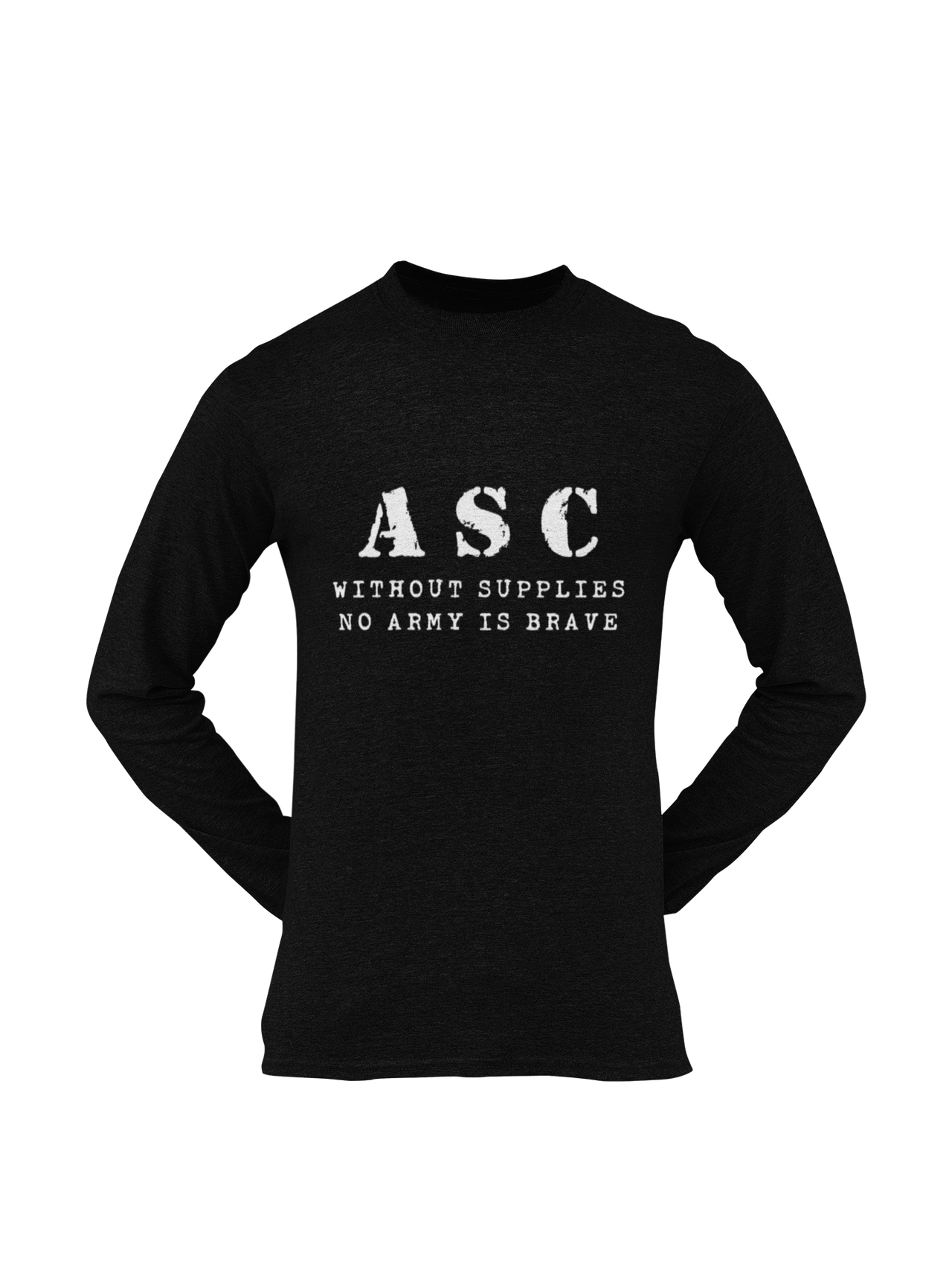 ASC T-shirt - ASC, Without Supplies, No Army Is Brave (Men)