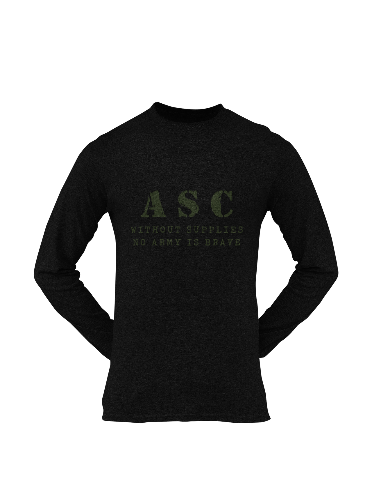 ASC T-shirt - ASC, Without Supplies, No Army Is Brave (Men)