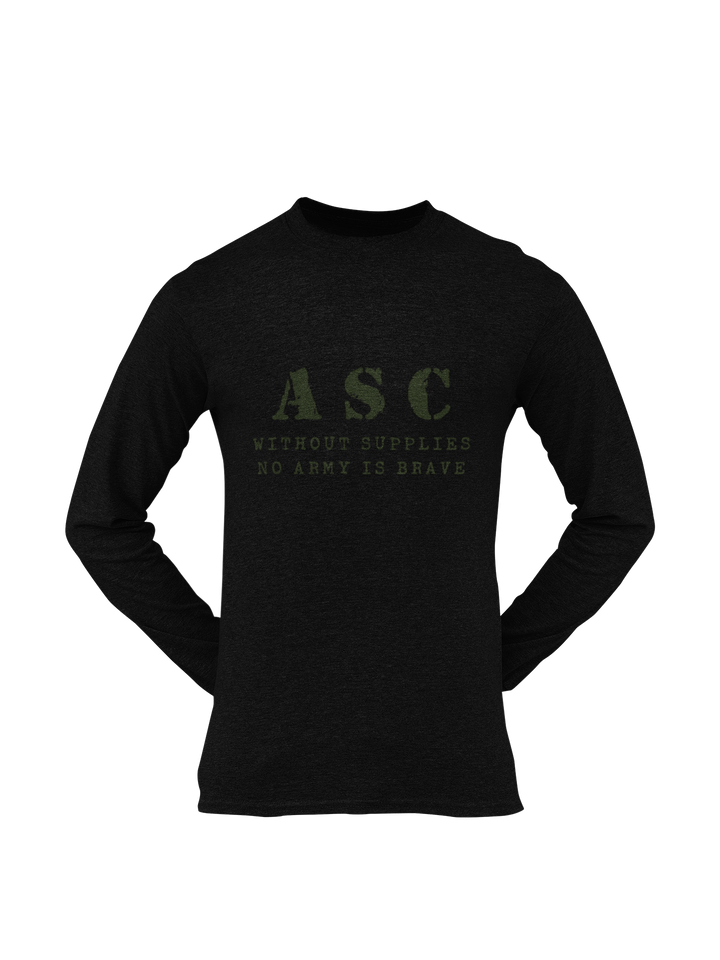 ASC T-shirt - ASC, Without Supplies, No Army Is Brave (Men)