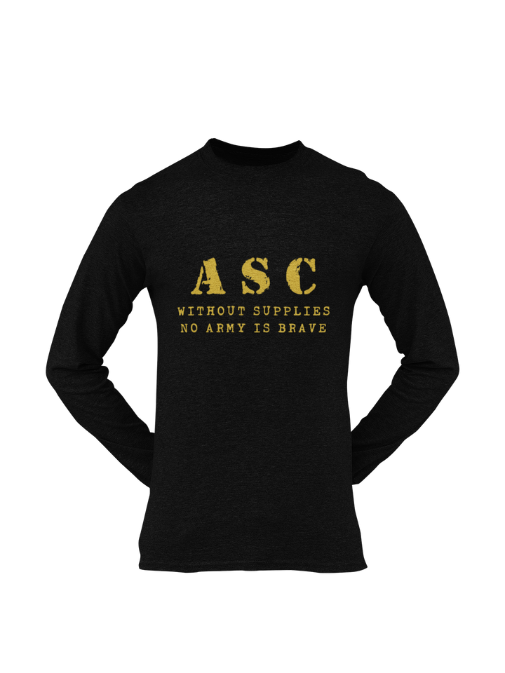 ASC T-shirt - ASC, Without Supplies, No Army Is Brave (Men)