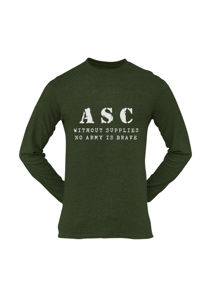 ASC T-shirt - ASC, Without Supplies, No Army Is Brave (Men)