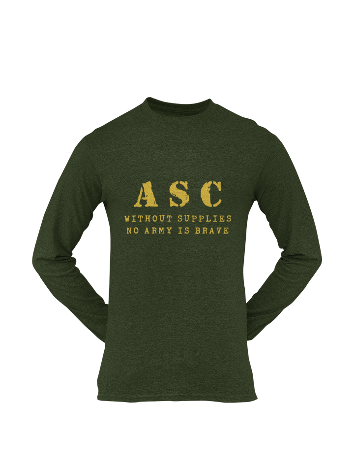 ASC T-shirt - ASC, Without Supplies, No Army Is Brave (Men)