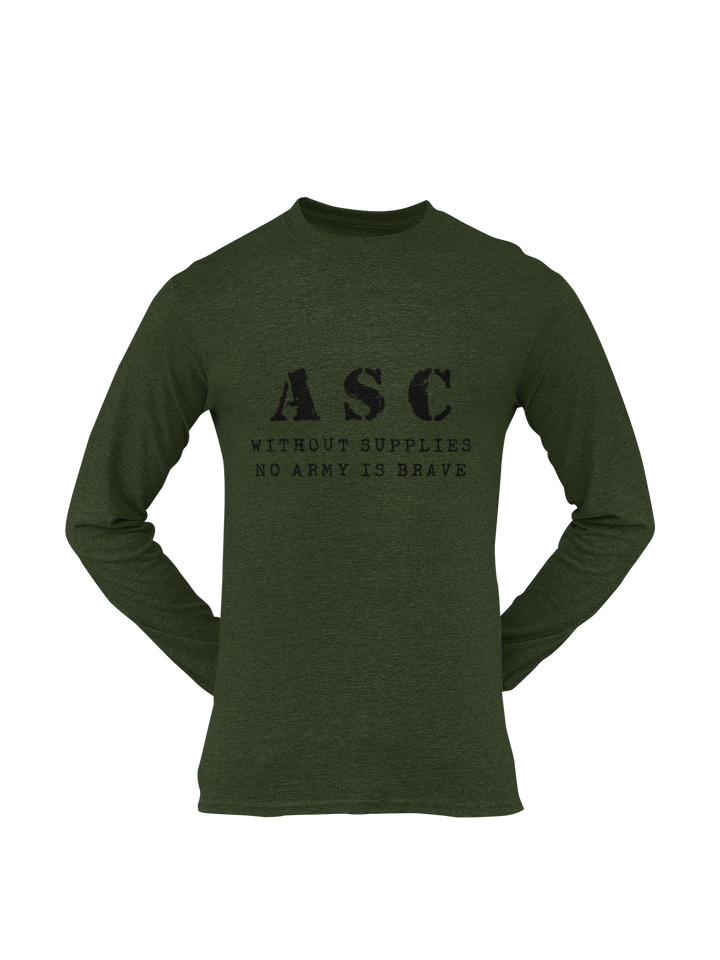 ASC T-shirt - ASC, Without Supplies, No Army Is Brave (Men)