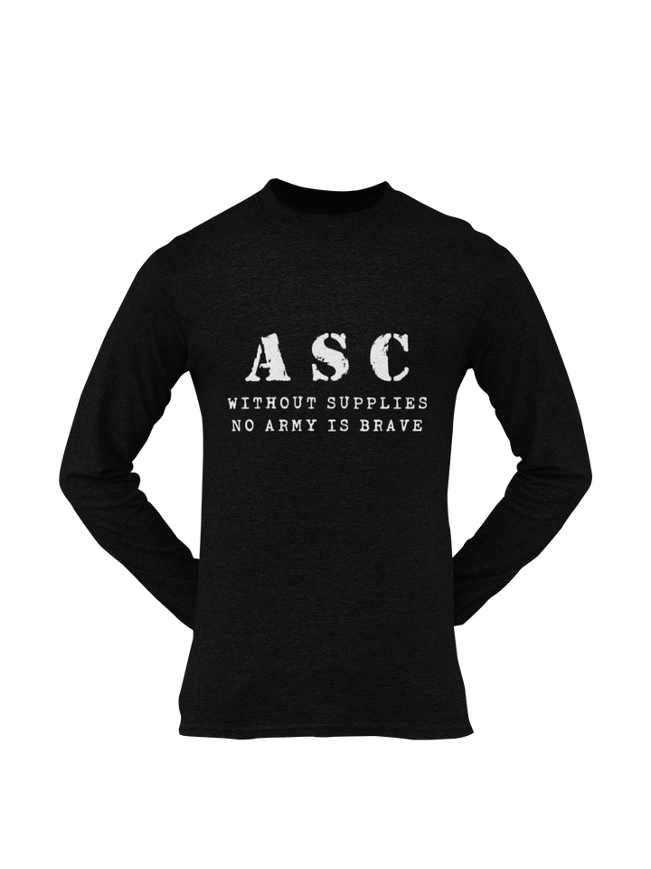 ASC T-shirt - ASC, Without Supplies, No Army Is Brave (Men)