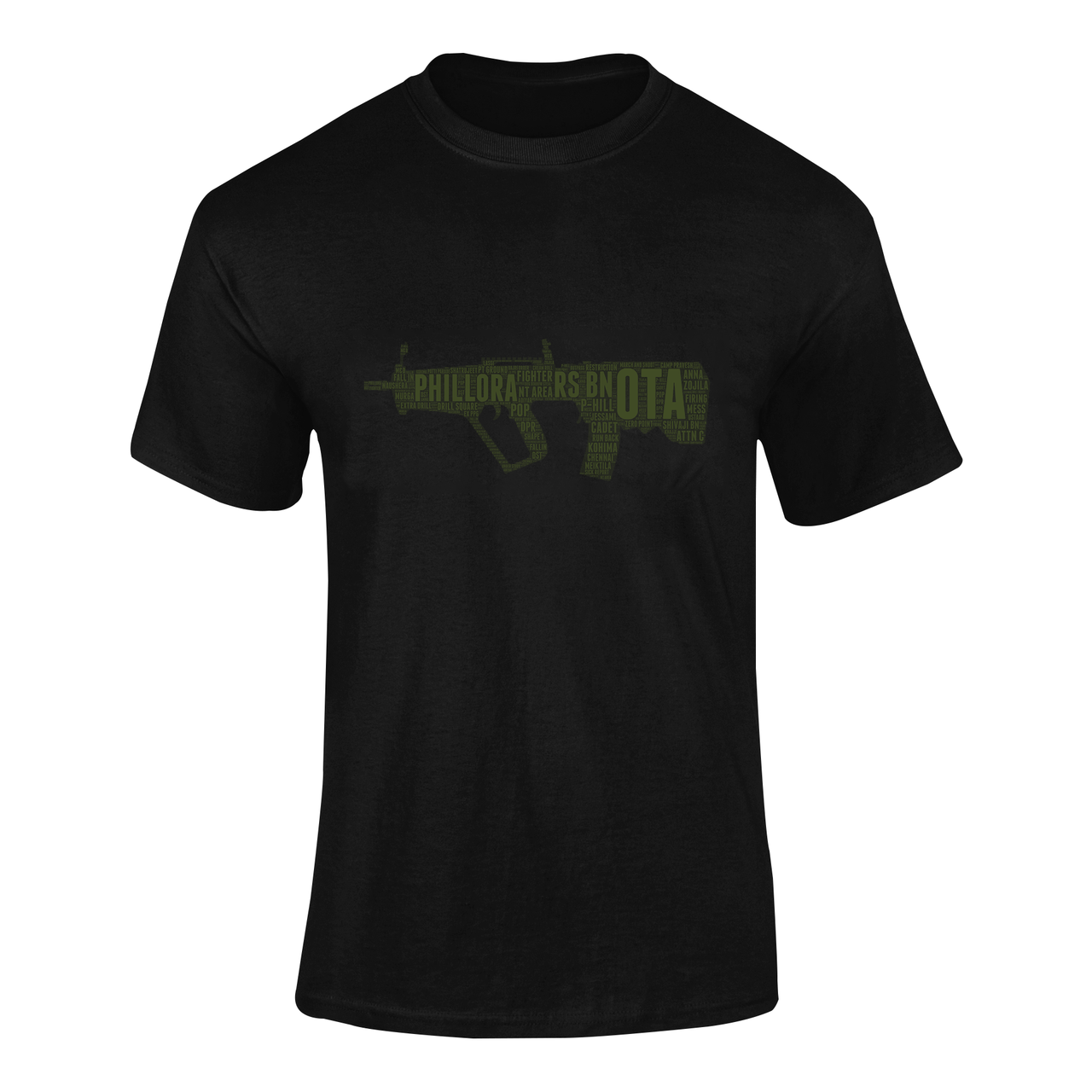 OTA T-shirt - Word Cloud Phillora - AK-47 Folding Stock (Men)