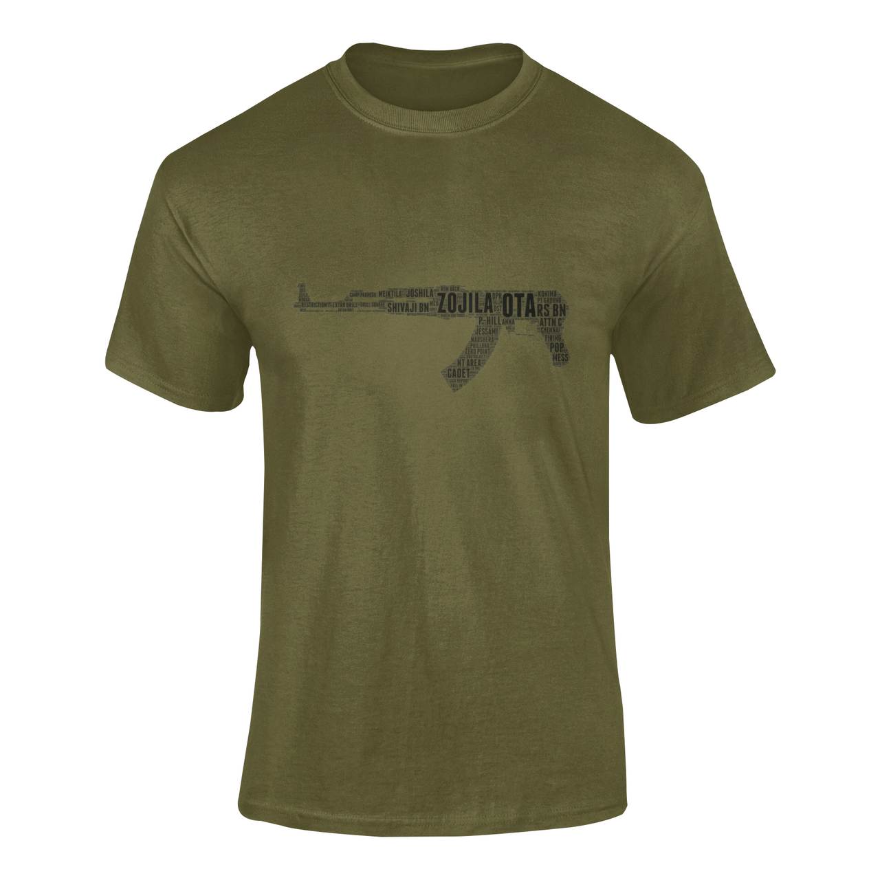 OTA T-shirt - Word Cloud Zojila - AK-47 Folding Stock (Men)
